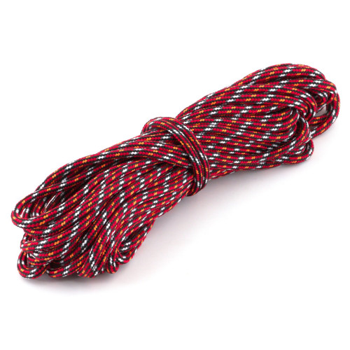 Шнур светоотражающий Следопыт 4мм.(10)красный-оранж.-черный