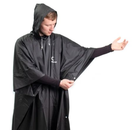 Плащ-дождевик Следопыт плотный PVC 125х133см черный