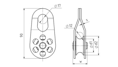  Блок-ролик Вертикаль стальной в Волгограде  