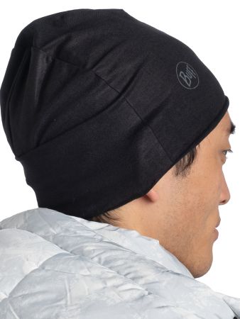 Шапка Buff Polar&Ecostretch Solid Black в Волгограде