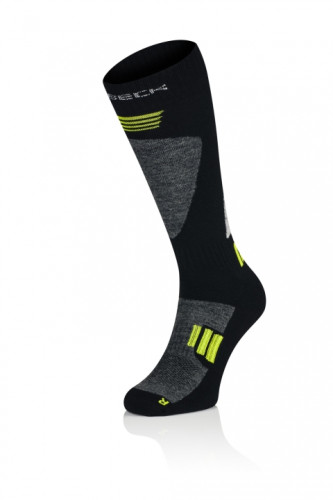 Купить Носки Brubeck Ski Forse черно-зеленый в Волгограде
