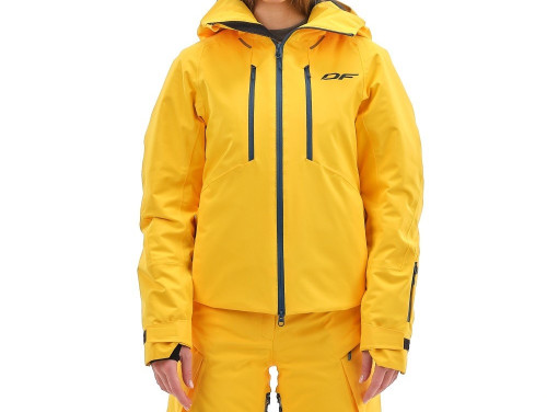 Куртка горнолыжная Dragonfly утепленная Gravity Premium Woman Yellow-Dark в Волгограде