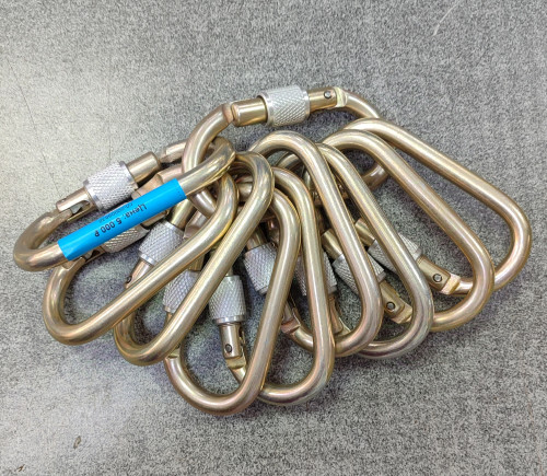  Карабины Ринг сталь овал (keylock) 3000 (10шт) в Волгограде  