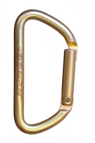  Карабин Ринг сталь трапеция с прямой защелкой (keylock) 22 кН в Волгограде  