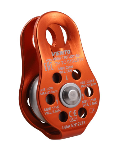  Блок-ролик одинарный Спасатель Люкс дюраль Венто в Волгограде  