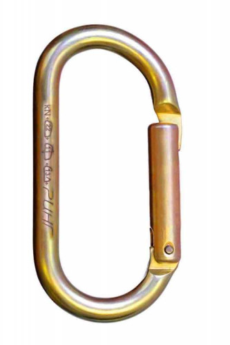  Карабин Ринг сталь овал с прямой защелкой (keylock) 22 кН в Волгограде  