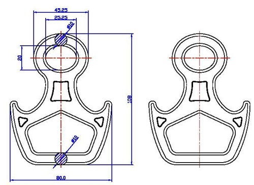  Спусковое устройство Вертикаль 8 рогатая малая дюраль в Волгограде  