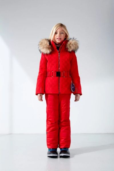 Куртка горнолыжная Poivre Blanc с иск.мехом W21-1003-JRGL/A красный в Волгограде