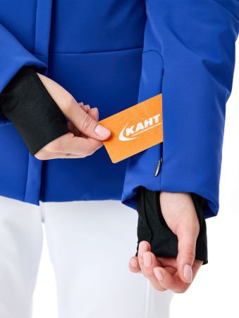 Куртка горнолыжная Poivre Blanc с иск.мехом W24-0802-WO/A синий в Волгограде