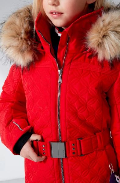 Куртка горнолыжная Poivre Blanc с иск.мехом W21-1003-JRGL/A красный в Волгограде