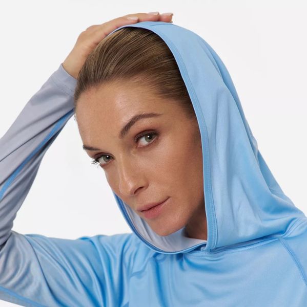 Лонгслив Finntrail женский Venus Hood W 6621 LightBlue в Волгограде
