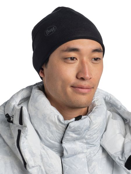 Шапка Buff Polar&Ecostretch Solid Black в Волгограде