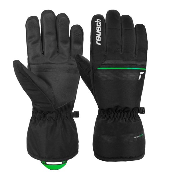 Перчатки Reusch Snow King Black/Neon Green в Волгограде