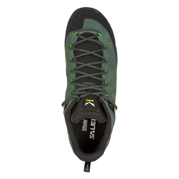 Купить ботинки salewa ms wildfire leather raw green/black в Волгограде