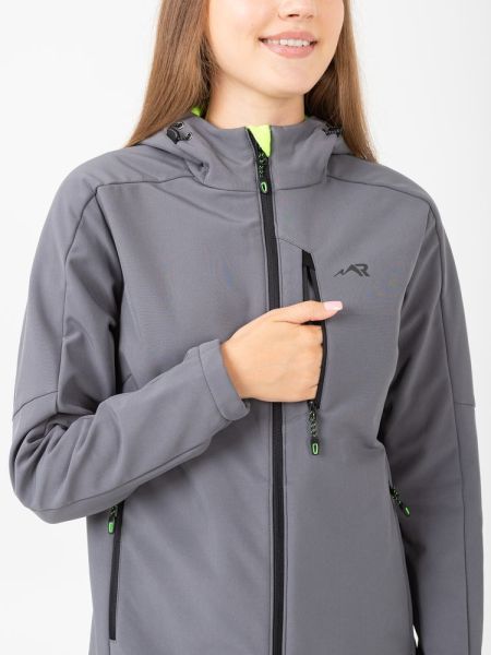 Куртка Rosomaha Softshell "Нея"(серый/лайм) женская
