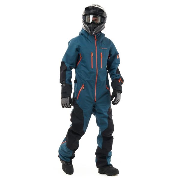 Комбинезон сноубордический Dragonfly SuperLight 3L Man Dark Ocean-Orange 2024 в Волгограде