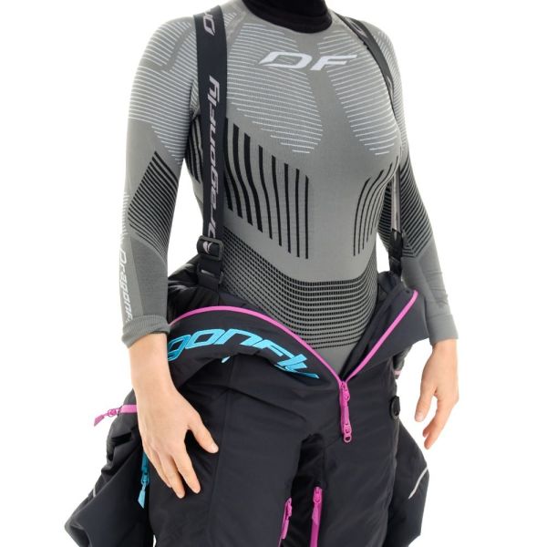 Комбинезон сноубордический Dragonfly Premium Woman Black-Pink 2023 в Волгограде