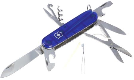 Нож Victorinox 1.3703.T2 Climber полупрозрач.синий