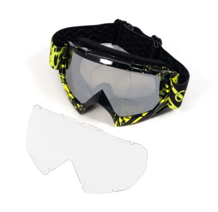 Купить Очки мотоциклетные/снегоходные Следопыт М6,линзы chrome silver+ transparent в Волгограде