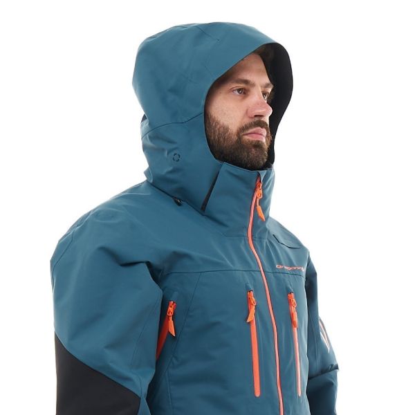 Комбинезон сноубордический Dragonfly SuperLight 3L Man Dark Ocean-Orange 2024 в Волгограде