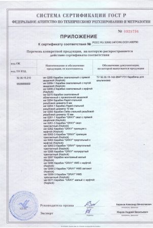  Карабин Вертикаль «GRAY» трапеция с муфтой (Keylock) в Волгограде  