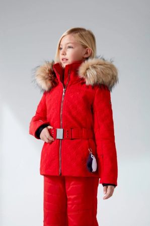 Куртка горнолыжная Poivre Blanc с иск.мехом W21-1003-JRGL/A красный в Волгограде