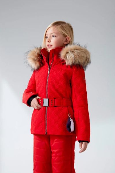 Куртка горнолыжная Poivre Blanc с иск.мехом W21-1003-JRGL/A красный в Волгограде