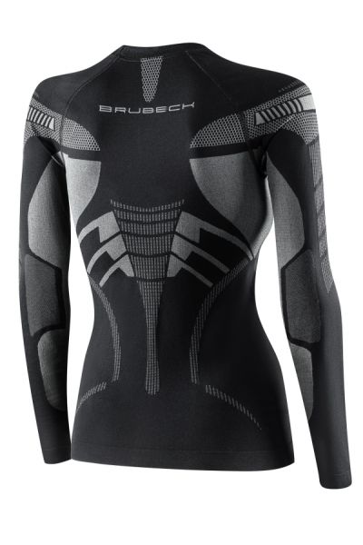 Футболка Brubeck DRY W LS1569W черный/фуксия в Волгограде